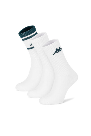 Kappa Дълги чорапи KR_SUPERT_SS25 (3-PACK) Бял - Mera.bg