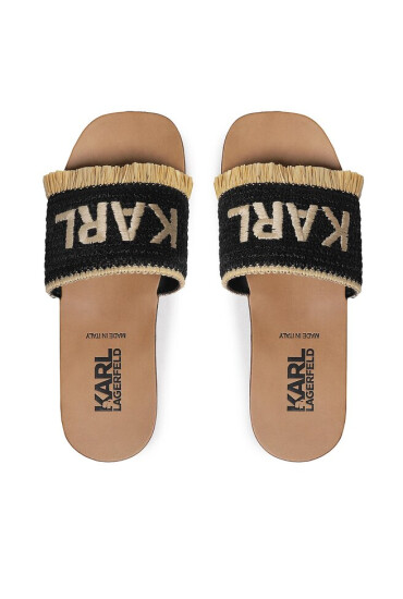 KARL LAGERFELD Чехли KL82400 Black Raffia W/Natural - Mera.bg