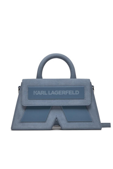 KARL LAGERFELD Дамска чанта Icon K Crossbody Suede 236W3185 Steel Blue A369 - Mera.bg