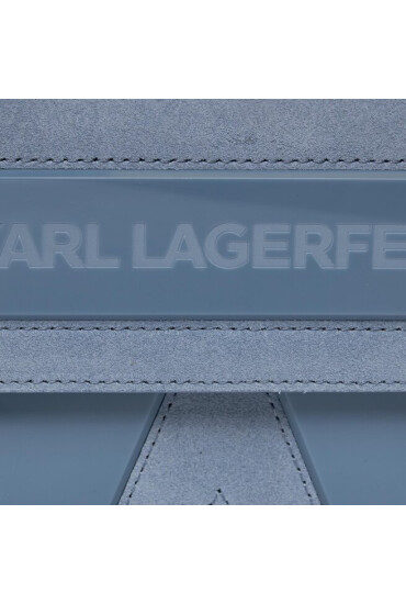 KARL LAGERFELD Дамска чанта Icon K Crossbody Suede 236W3185 Steel Blue A369 - Mera.bg