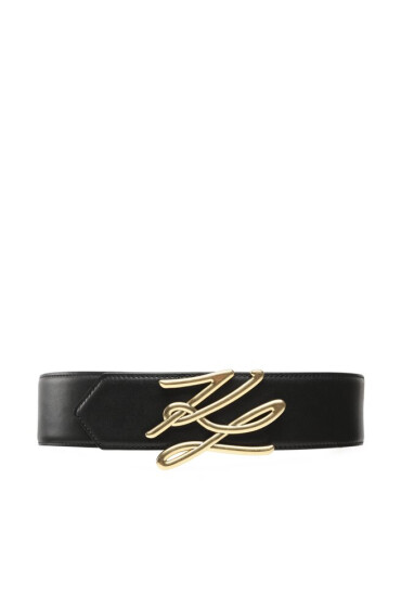 KARL LAGERFELD Дамски колан 226W3154 Black/Gold - Mera.bg