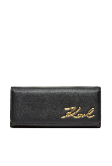 KARL LAGERFELD Дамски портфейл 235W3235 Black/Gold A997 - Mera.bg