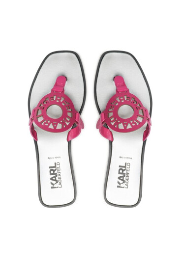 KARL LAGERFELD Джапанки KL80408 Fuschsia Pink Lthr - Mera.bg