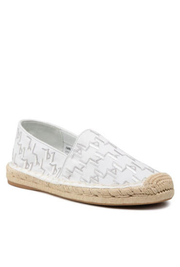 KARL LAGERFELD Еспадрили KL80112 White Canvas - Mera.bg
