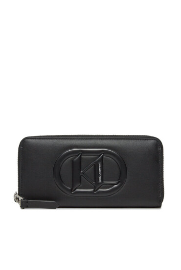 KARL LAGERFELD Голям дамски портфейл 235W3233 A999 Black - Mera.bg