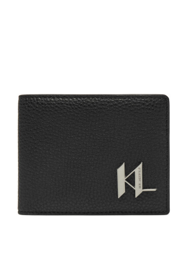 KARL LAGERFELD Голям мъжки портфейл A1M32019 Черен - Mera.bg