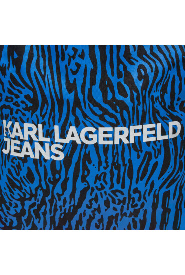Karl Lagerfeld Jeans Дамска чанта 240J3901 Blue Animal Print - Mera.bg