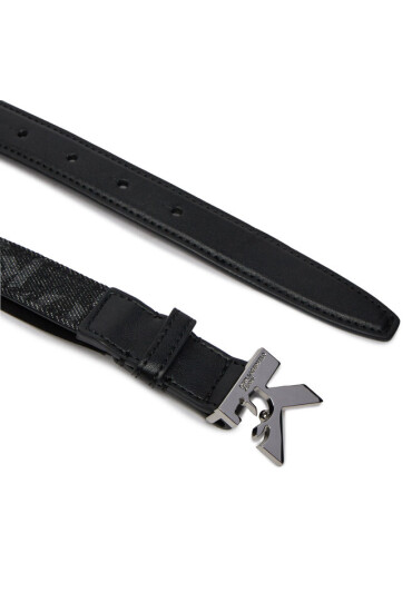 Karl Lagerfeld Jeans Дамски колан K Logo Aop Denim Belt 236J3104 Черен - Mera.bg