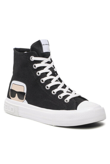 KARL LAGERFELD Кецове KL60350 Black Canvas - Mera.bg