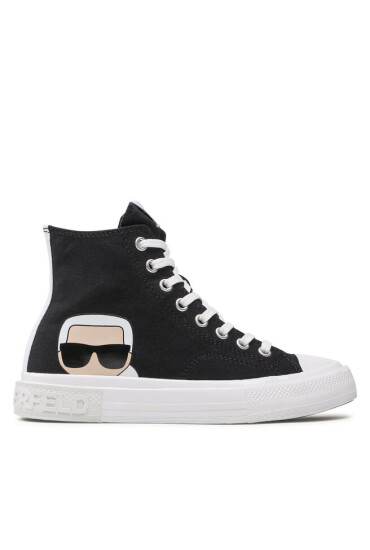 KARL LAGERFELD Кецове KL60350 Black Canvas - Mera.bg