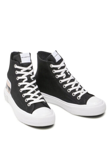 KARL LAGERFELD Кецове KL60350 Black Canvas - Mera.bg