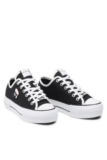 KARL LAGERFELD Кецове KL60410 Black Canvas - Mera.bg