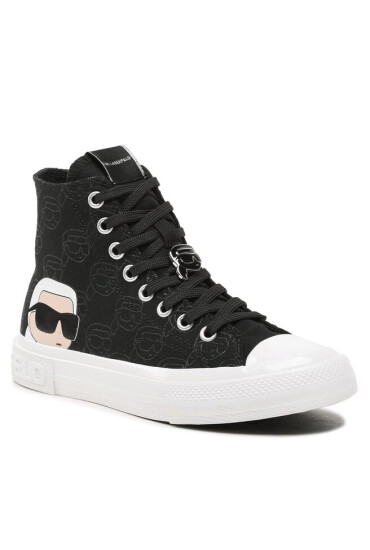KARL LAGERFELD Кецове KL60356F Black Canvas - Mera.bg