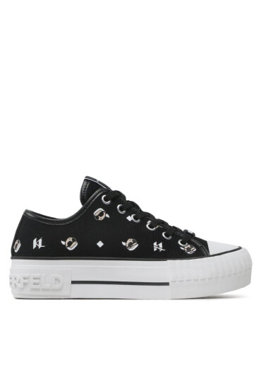 KARL LAGERFELD Кецове KL60415 Black Canvas - Mera.bg