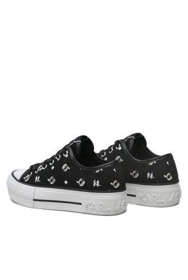 KARL LAGERFELD Кецове KL60415 Black Canvas - Mera.bg