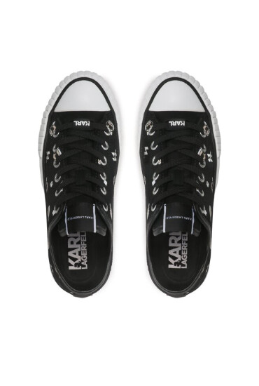 KARL LAGERFELD Кецове KL60415 Black Canvas - Mera.bg