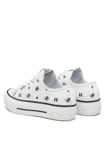 KARL LAGERFELD Кецове KL60415E White Canvas - Mera.bg