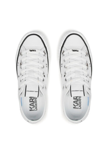 KARL LAGERFELD Кецове KL60415E White Canvas - Mera.bg