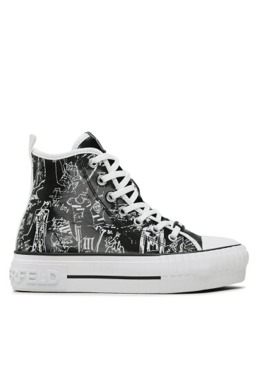 KARL LAGERFELD Кецове KL60448 Black PU - Mera.bg