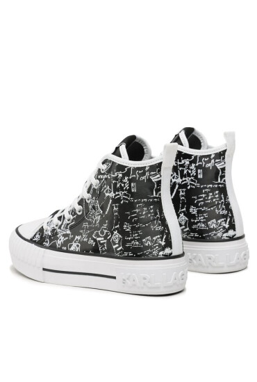 KARL LAGERFELD Кецове KL60448 Black PU - Mera.bg