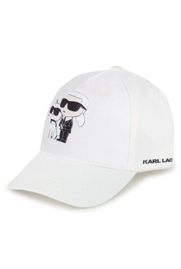 Karl Lagerfeld Kids Шапка с козирка Z30160 Бял - Mera.bg