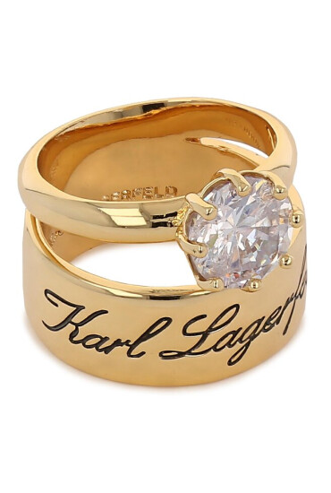 KARL LAGERFELD Комплект 2 пръстена 231W3923 Gold A780 - Mera.bg