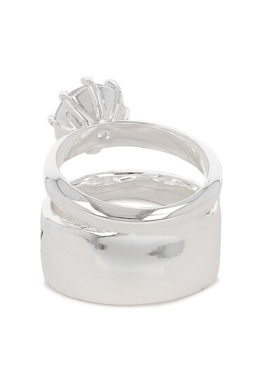 KARL LAGERFELD Комплект 2 пръстена 231W3923 Silver A290 - Mera.bg