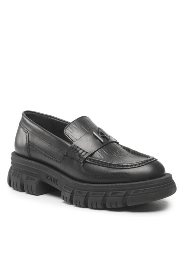 KARL LAGERFELD лоуфъри с дебела подметка KL43810 Black Lthr - Mera.bg