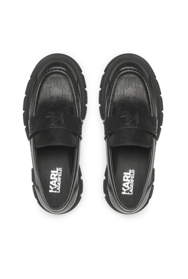 KARL LAGERFELD лоуфъри с дебела подметка KL43810 Black Lthr - Mera.bg