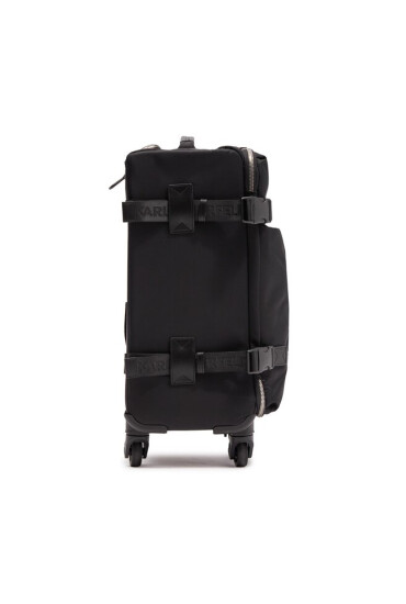 KARL LAGERFELD Малък текстилен куфар 225M3022 Black - Mera.bg