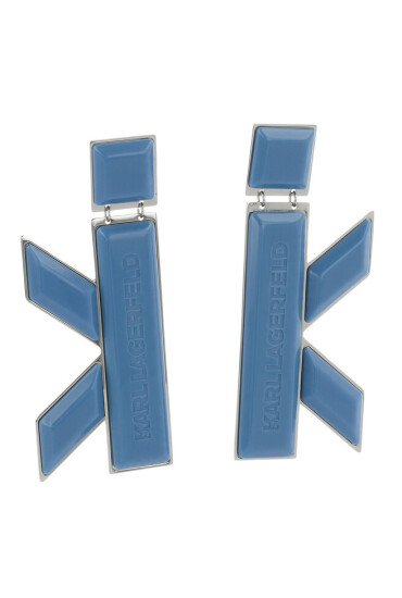 KARL LAGERFELD Обеци с клипс 221W3931 Blue - Mera.bg