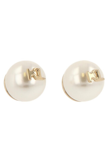 KARL LAGERFELD Обици 230W3910 White/Gold 780 - Mera.bg