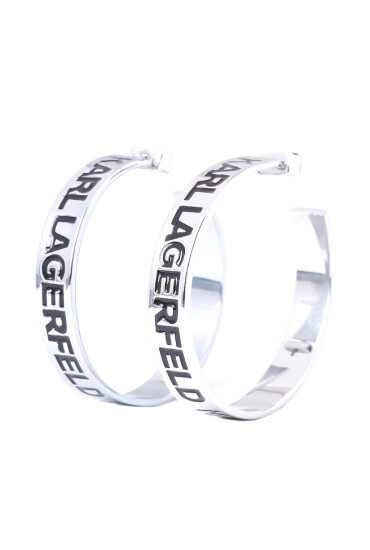 KARL LAGERFELD Обици 230W3922 Black/Silver - Mera.bg