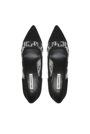 KARL LAGERFELD Обувки на ток KL30914D Glitter Mix Blk W/Sliver - Mera.bg