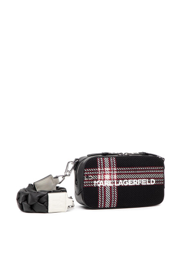 KARL LAGERFELD Сменяема дръжка за чанта 221W3903 Черен - Mera.bg