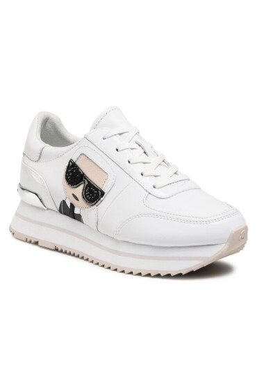KARL LAGERFELD Сникърси KL61930 White Lthr/Suede - Mera.bg