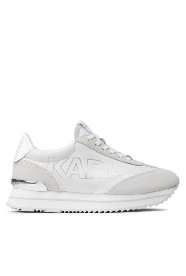 KARL LAGERFELD Сникърси KL61942 White/Silver - Mera.bg