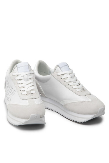 KARL LAGERFELD Сникърси KL61942 White/Silver - Mera.bg