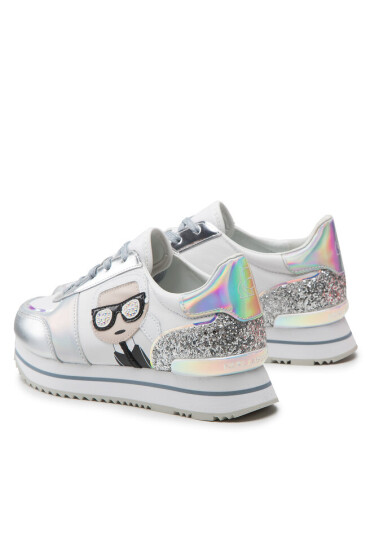 KARL LAGERFELD Сникърси KL61932 White Lth/Txt W/Iridesnt - Mera.bg