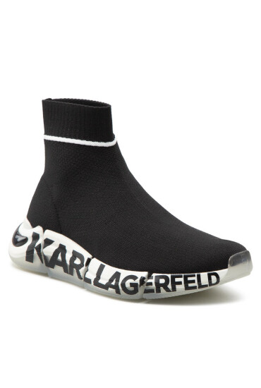 KARL LAGERFELD Сникърси KL63243 Black Knit Textile - Mera.bg