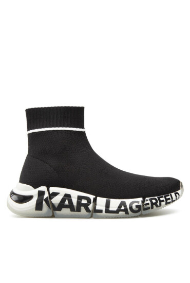 KARL LAGERFELD Сникърси KL63243 Black Knit Textile - Mera.bg