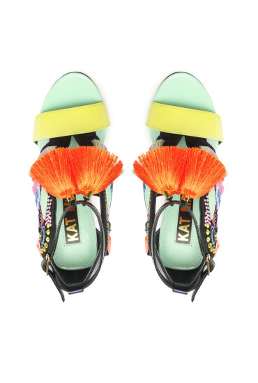 Kat Maconie Сандали Aya Lime Punch/Mint - Mera.bg