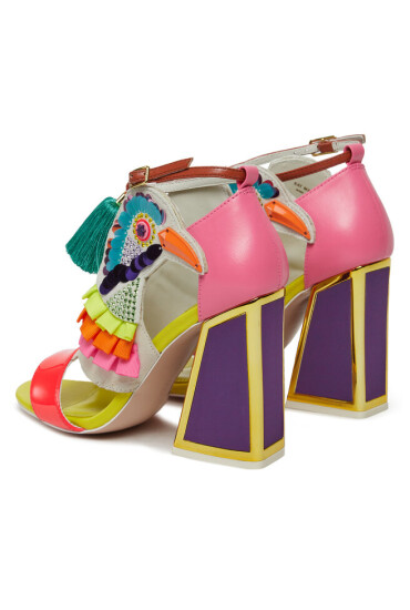 Kat Maconie Сандали Aya Flared Red/Cyber Grape - Mera.bg