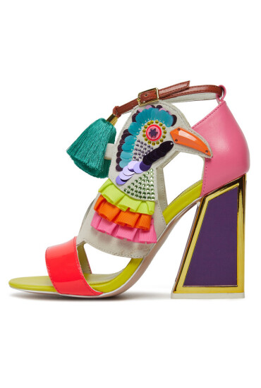 Kat Maconie Сандали Aya Flared Red/Cyber Grape - Mera.bg
