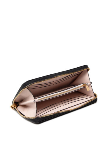 Kate Spade Голям дамски портфейл Monogram Saffiano Leather Zip Ar K8917 Black 001 - Mera.bg