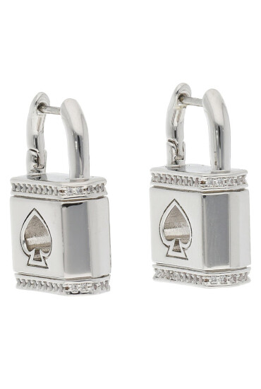 Kate Spade Обици Lock And Spade K9465 Silver 020 - Mera.bg