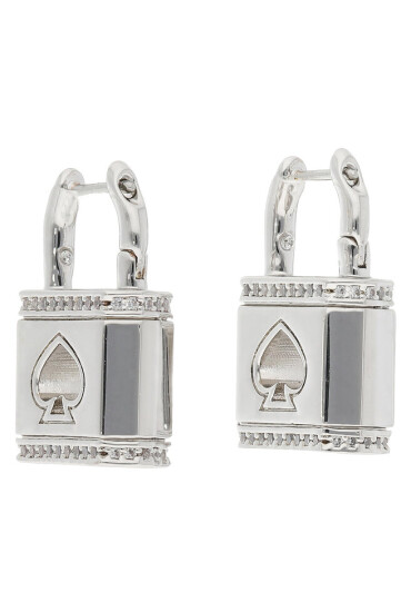 Kate Spade Обици Lock And Spade K9465 Silver 020 - Mera.bg