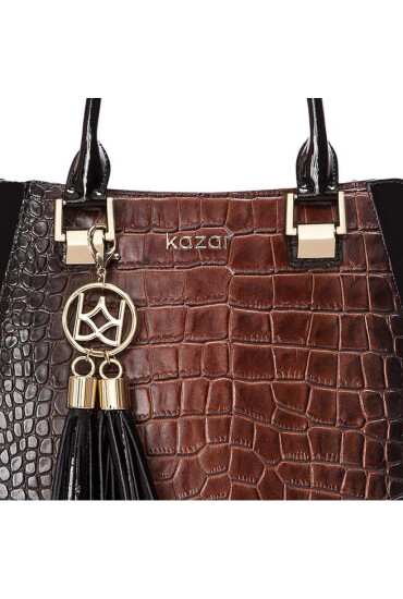 Kazar Дамска чанта Marietta 47566-L8-34 Black / Brown - Mera.bg