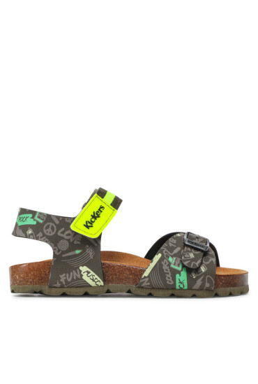 Kickers Сандали Sostreet 894910-30 S Kaki Jaune Imprime 201 - Mera.bg