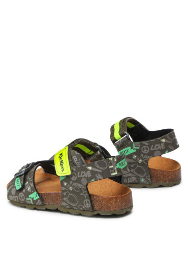 Kickers Сандали Sostreet 894910-30 S Kaki Jaune Imprime 201 - Mera.bg